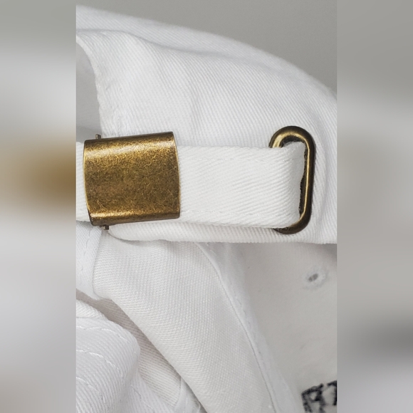 Ethos KB One Size White Cap W/ Tiffany & Co. Embroidered Logo Adjustable Strap - Picture 9 of 9